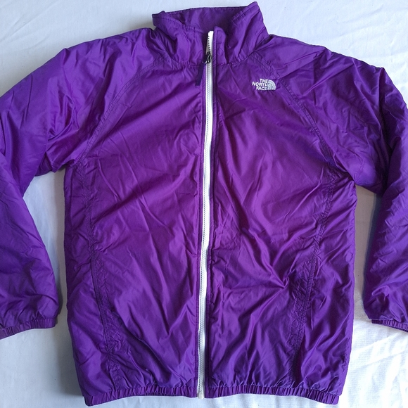North Face Girls Purple Lightweight Insulated Jacket, XL/ 18 - Picture 2 of 14